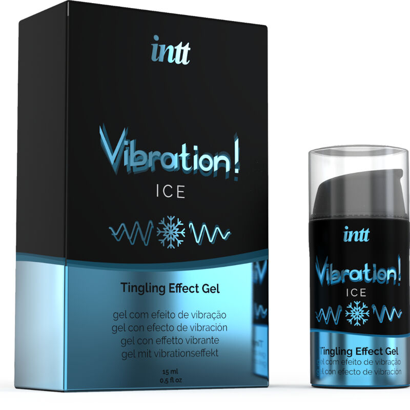 Gel intimo vibrante potente – Effetto ghiaccio Menta – 15 ml – INTT