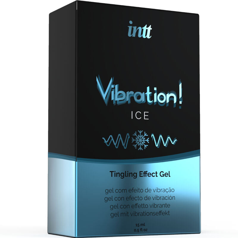 Gel intimo vibrante potente – Effetto ghiaccio Menta – 15 ml – INTT