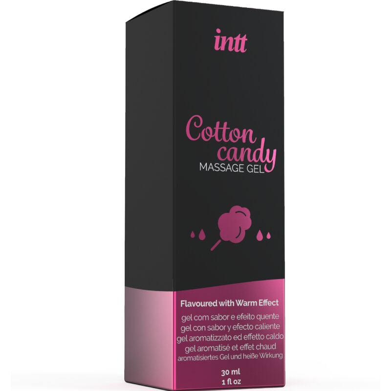 INTT MASSAGE & ORAL SEX - GEL PER MASSAGGI AL GUSTO DI ZUCCHERO FILATO ED EFFETTO RISCALDANTE
