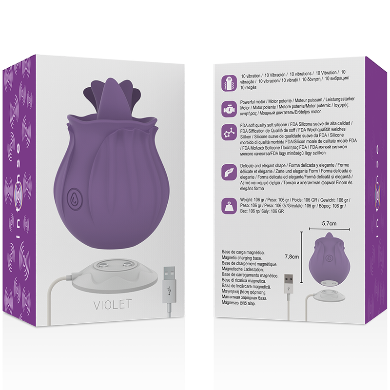 INTENSO - VIOLET CL TORIS STIMOLATORE 10 VIBRAZIONI LILLA