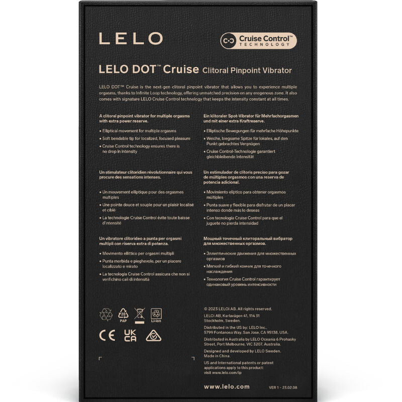 LELO - DOT CRUISE STIMOLATORE CLITORIDEO ARANCIONE OCRA
