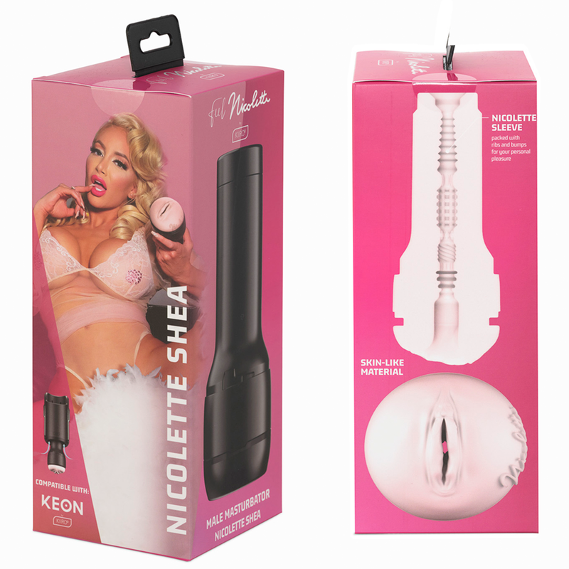 KIIROO - KEON + FEEL NICOLETTE SHEA STROKER + LUBRIFICANTE DI QUALITÀ ACQUA 50 ML 