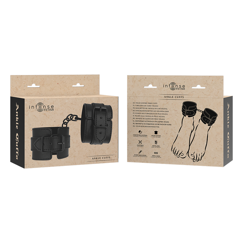 Manette per caviglie in pelle vegana fetish – INTENSE