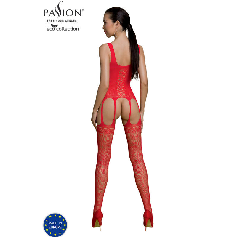 PASSION - ECO COLLECTION BODYSTOCKING ECO BS007 BIANCO