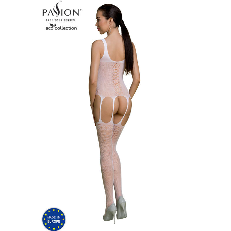 PASSION - ECO COLLECTION BODYSTOCKING ECO BS007 BIANCO