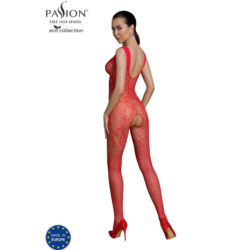 PASSIONE - COLLEZIONE ECO BODYSTOCKING ECO BS012 ROSSO