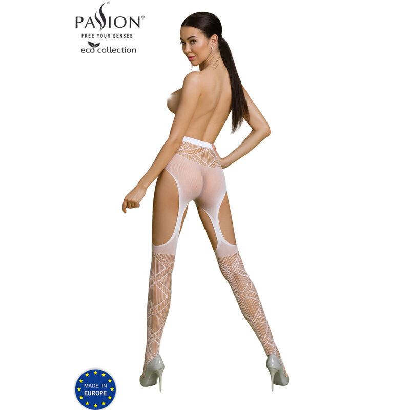 PASSION - ECO COLLECTION BODYSTOCKING ECO S005 BIANCO