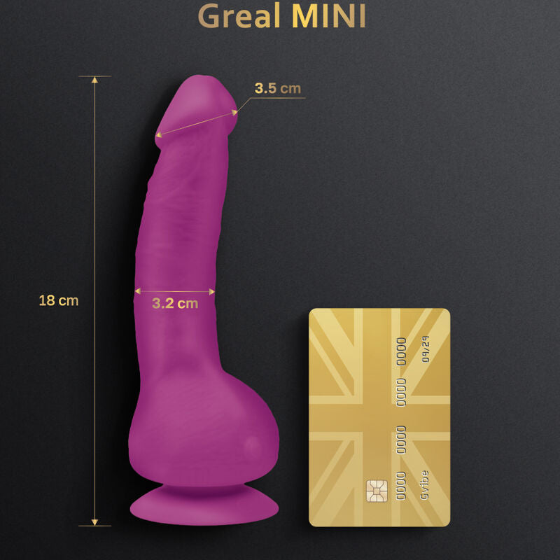 G-VIBE - GREAL MINI FUCSIA VIBRATORE DILDO IN SILICONE