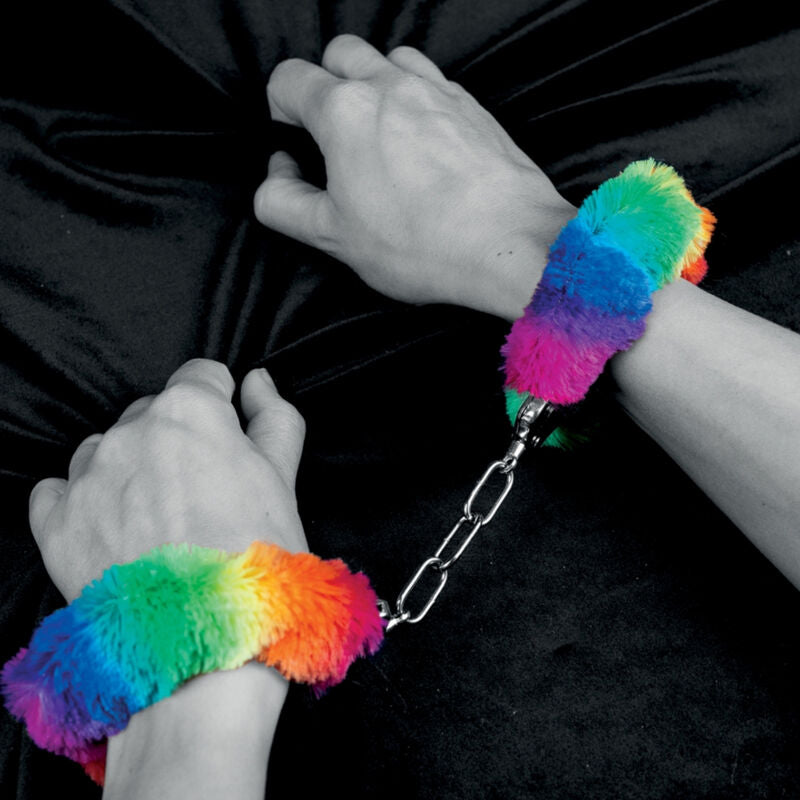 SPENCER &amp; FLEETWOOD - MANETTE IN METALLO CON BORDI ARCOBALENO