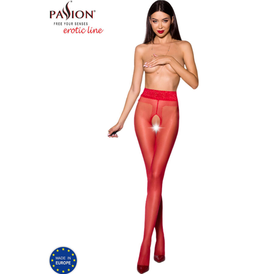 PASSION - TIOPEN 001 COLLANT ROSSO 3/4 20 DEN