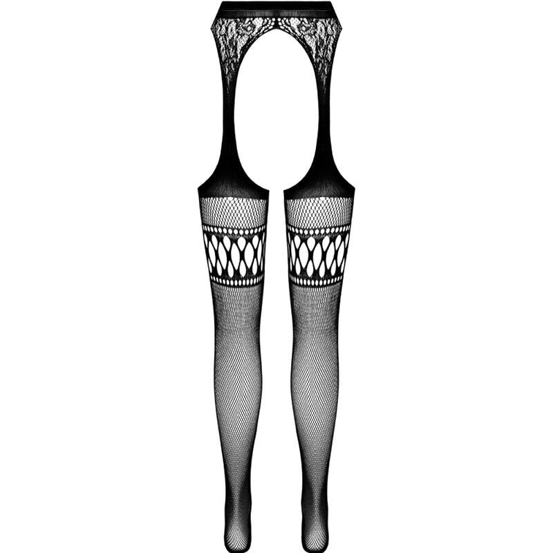 PASSION - S026 CALZE BIANCHE CON GIARRETTIERA TAGLIA UNICA