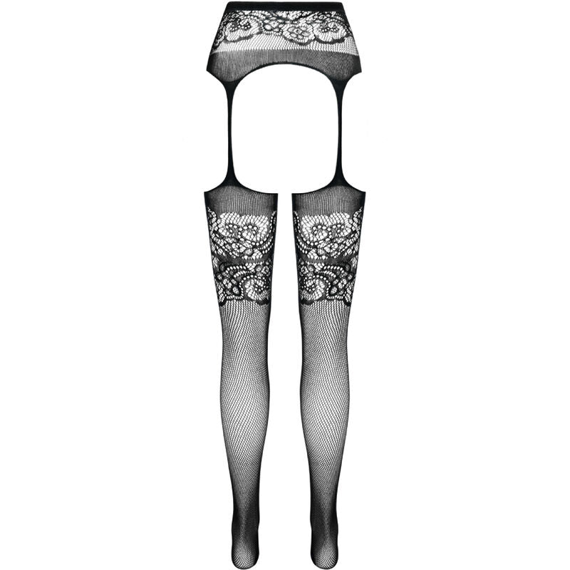 PASSION - S029 CALZE BIANCHE CON GIARRETTIERA TAGLIA UNICA