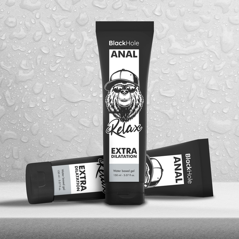 Gel dilatatore anale a base d'acqua | 150 ml | BLACK HOLE