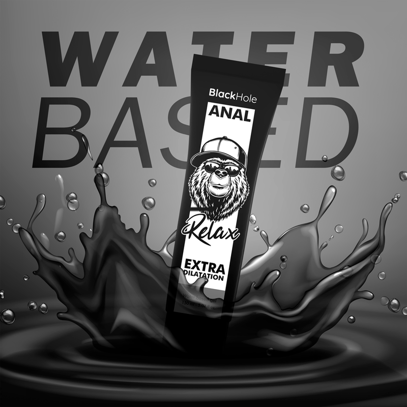 Gel dilatatore anale a base d'acqua | 150 ml | BLACK HOLE
