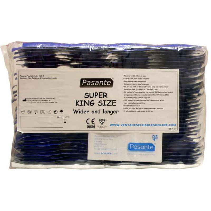 PASANTE - PRESERVATIVI TAGLIA SUPER KING BAG 144 UNITÀ