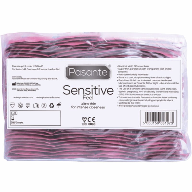 PASANTE - PRESERVATIVI SENSITIVE BAG 144 UNITÀ