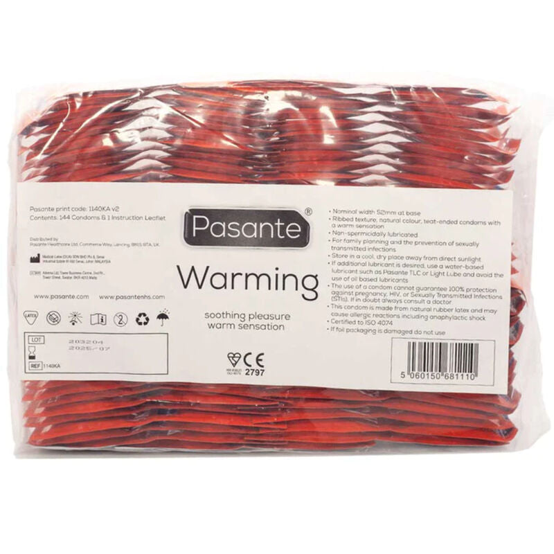 PASANTE - PRESERVATIVI EFFETTO RISCALDANTE BAG 144 UNITÀ