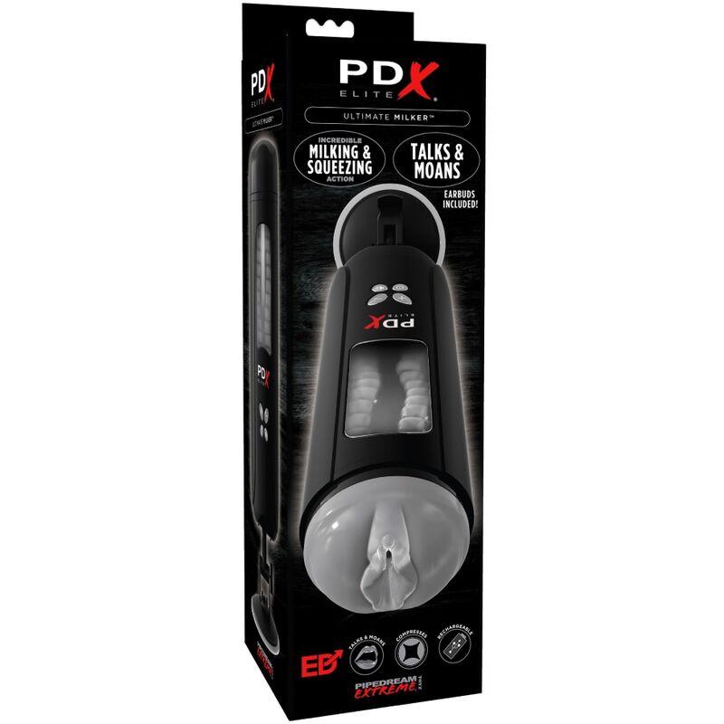 PDX Elite – Ultimate Milker Rotating Stroker con comando vocale | 10 rotazioni, 5 velocità