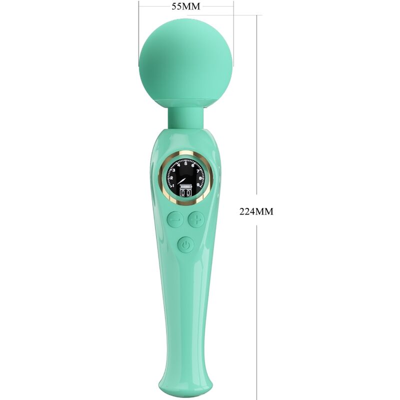 Vibratore Skyler Wand Verde | 10 Modalità × 9 Velocità | Pretty Love