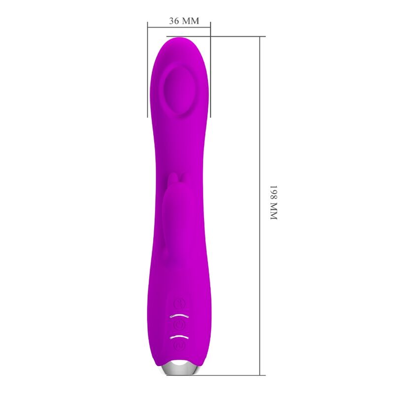 PRETTY LOVE - VIBRATORE REGINA - ONDE STIMOLANTI RICARICABILE VIOLA