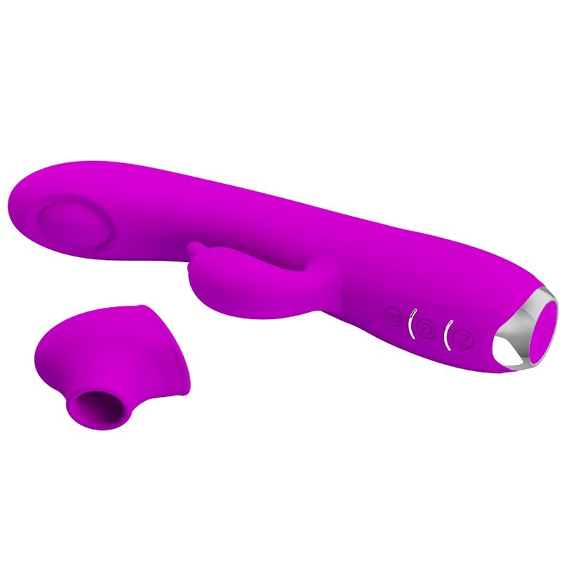 PRETTY LOVE - VIBRATORE REGINA - ONDE STIMOLANTI RICARICABILE VIOLA