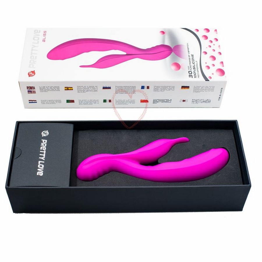 Vibratore e massaggiatore Highgrade Bliss Lilla | 21,0 cm x 3,7 cm | Ricaricabile tramite USB | PRETTY LOVE