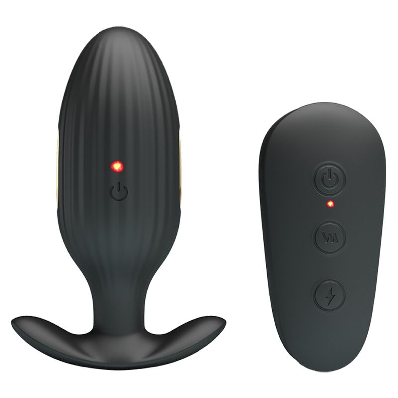 PRETTY LOVE - KELLY PLUG VIBRATORE ANALE RICARICABILE NERO