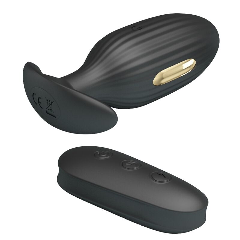 PRETTY LOVE - KELLY PLUG VIBRATORE ANALE RICARICABILE NERO