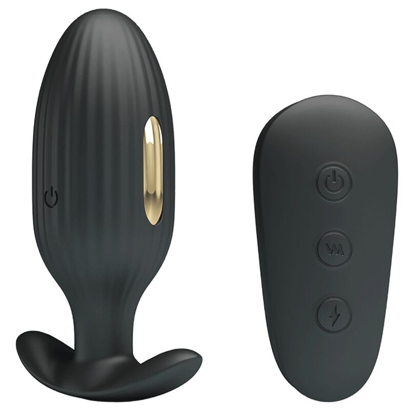 PRETTY LOVE - KELLY PLUG VIBRATORE ANALE RICARICABILE NERO