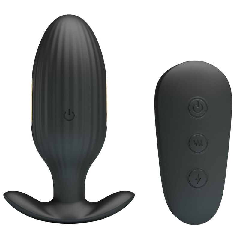 PRETTY LOVE - KELLY PLUG VIBRATORE ANALE RICARICABILE NERO