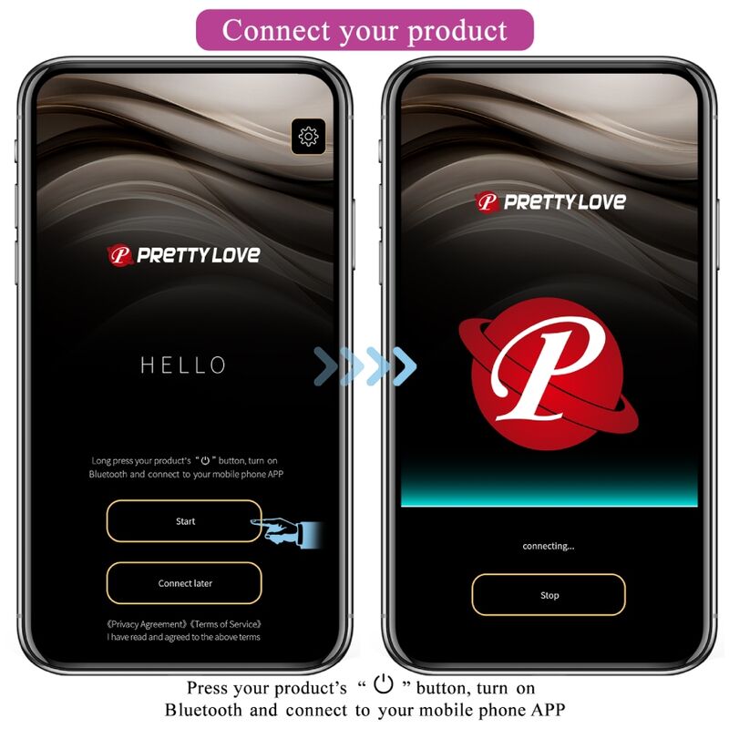 PRETTY LOVE - JEFFERSON PLUG ANALE NERO CONTROLLATO DA APP