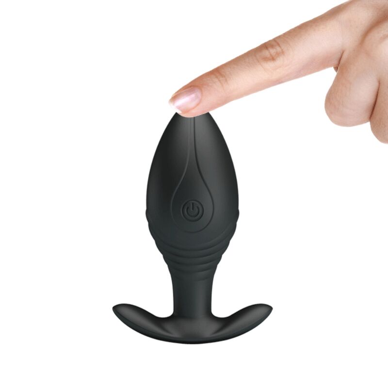 PRETTY LOVE - REGINA ANAL PLUG VIBRATORE RICARICABILE NERO