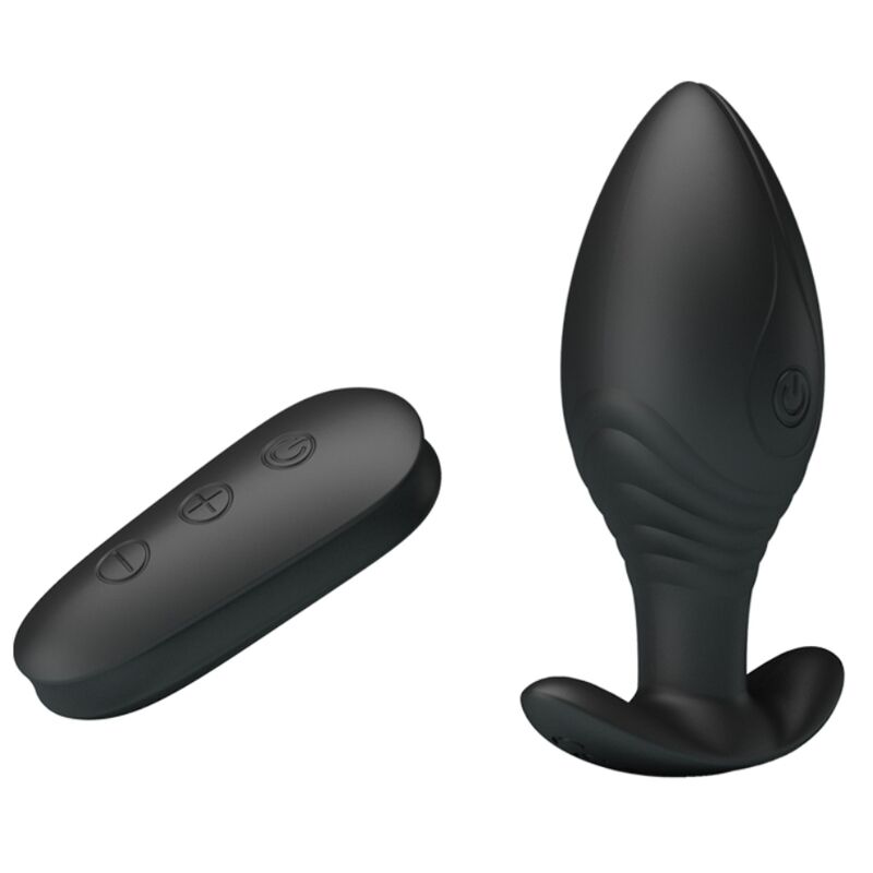 PRETTY LOVE - REGINA ANAL PLUG VIBRATORE RICARICABILE NERO
