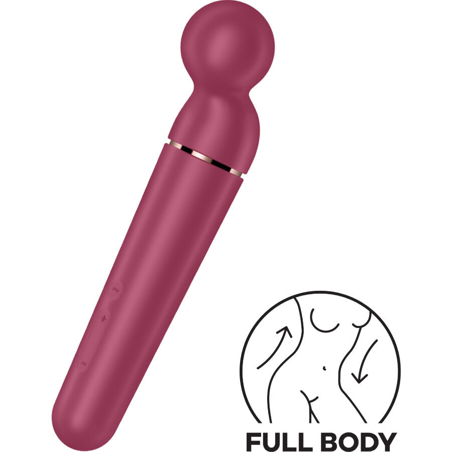 Planet Wand-er Blue - Massaggiatore a bacchetta XXL - 60 combinazioni di vibrazioni - Satisfyer