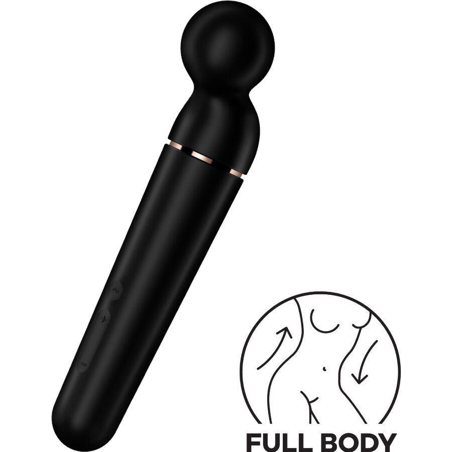 Planet Wand-er Blue - Massaggiatore a bacchetta XXL - 60 combinazioni di vibrazioni - Satisfyer