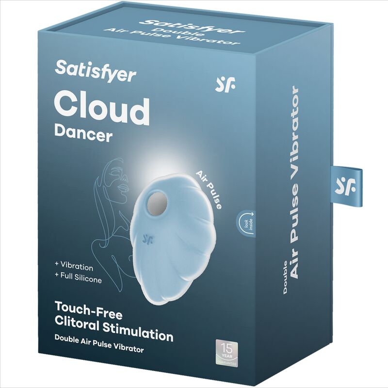 SATISFYER - VIBRATORE A IMPULSI D'ARIA BLU CLOUD DANCER