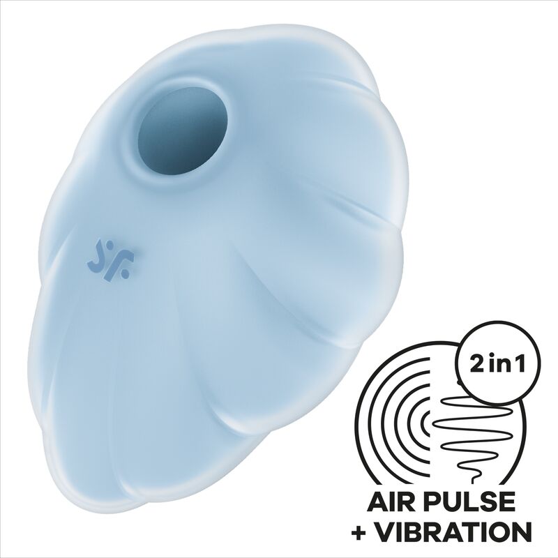 SATISFYER - VIBRATORE A IMPULSI D'ARIA BLU CLOUD DANCER
