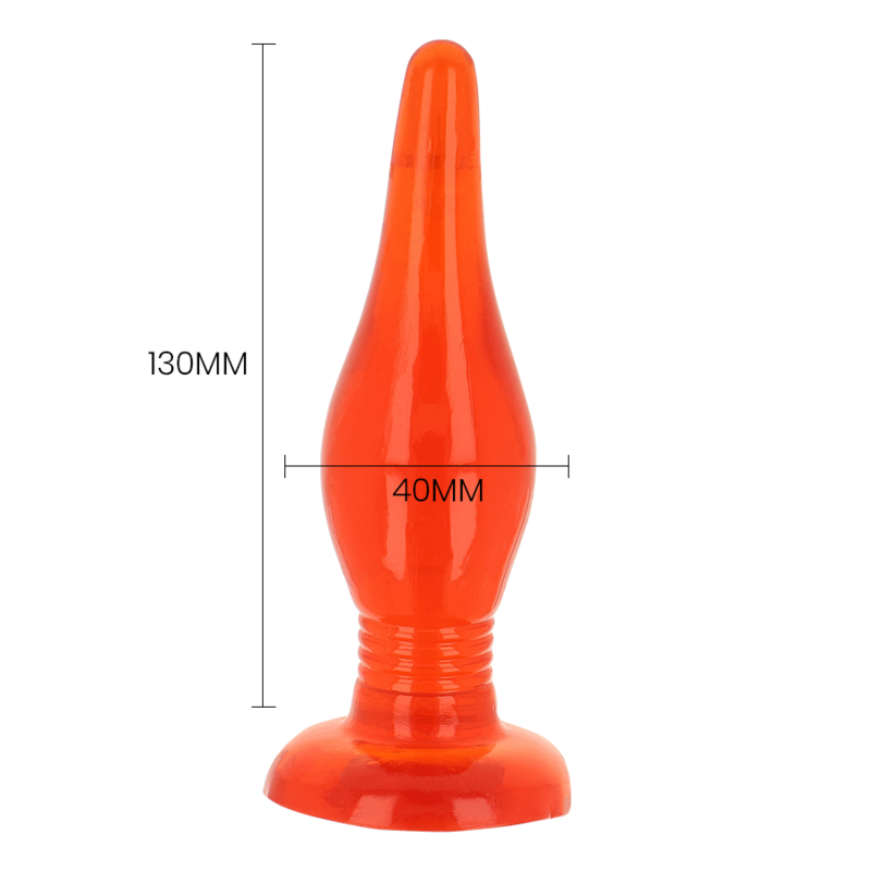 Plug anale Soft-Touch Rosso | 14,2 cm x 3,9 cm | BAILE