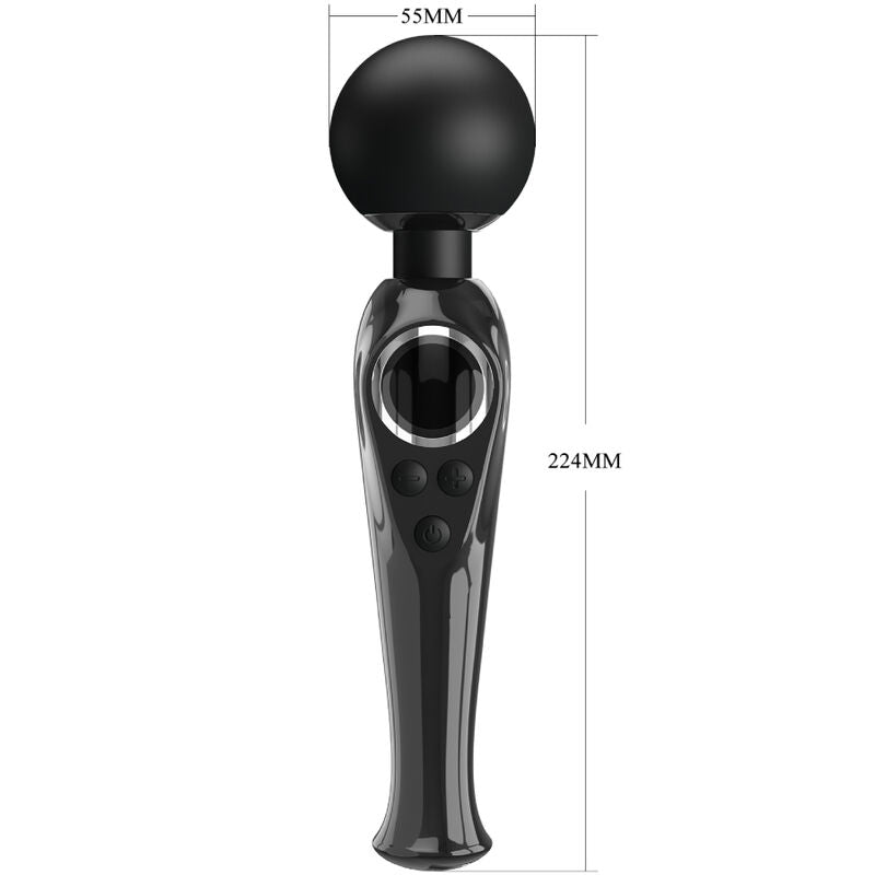 Vibratore Skyler Wand Nero 10 Modalità, 9 Velocità — Pretty Love
