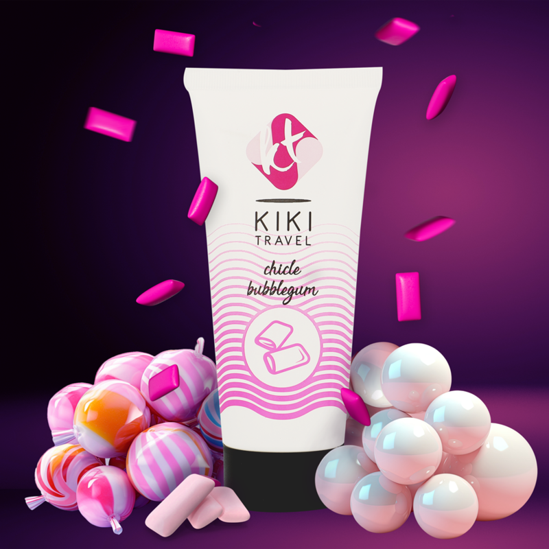 Lubrificante a base d'acqua Bubblegum | 50 ml | KIKÍ TRAVEL