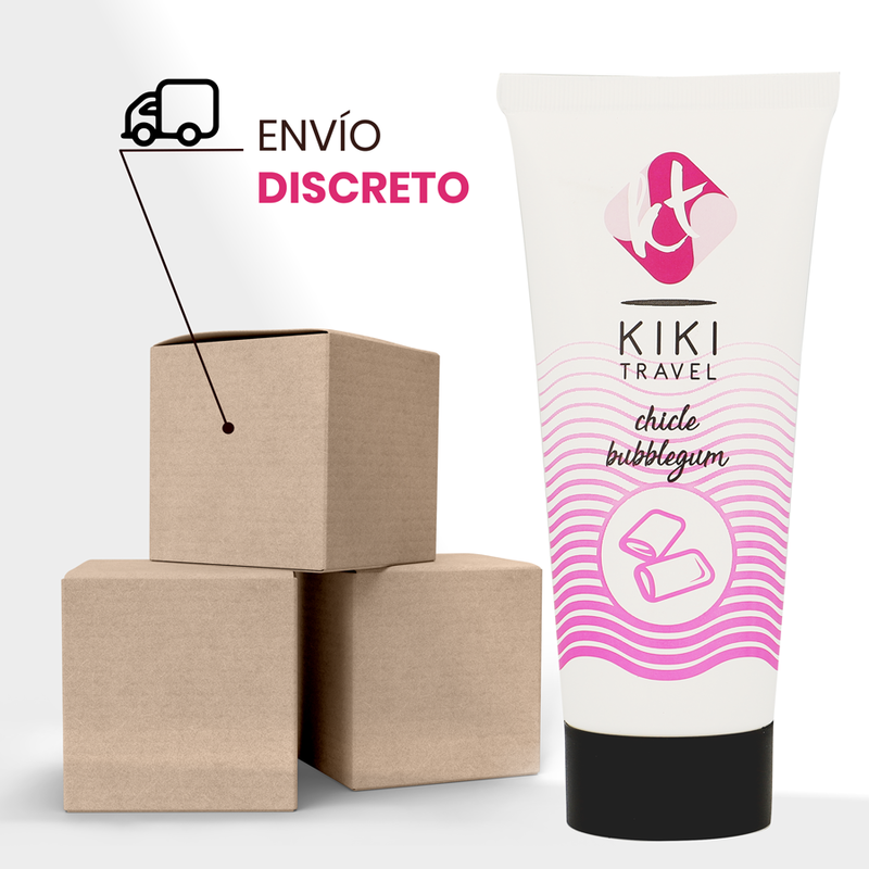 Lubrificante a base d'acqua Bubblegum | 50 ml | KIKÍ TRAVEL