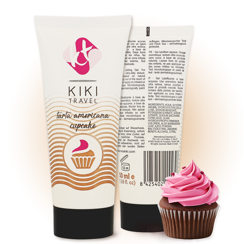 Lubrificante a base d'acqua Cupcake | 50 ml | KIKÍ TRAVEL