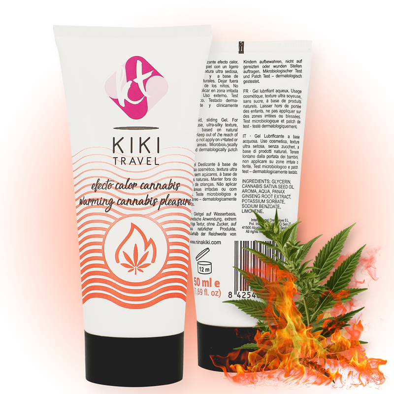 KIKÍ TRAVEL - LUBRIFICANTE EFFETTO CALDO ALLA CANNABIS 50 ML