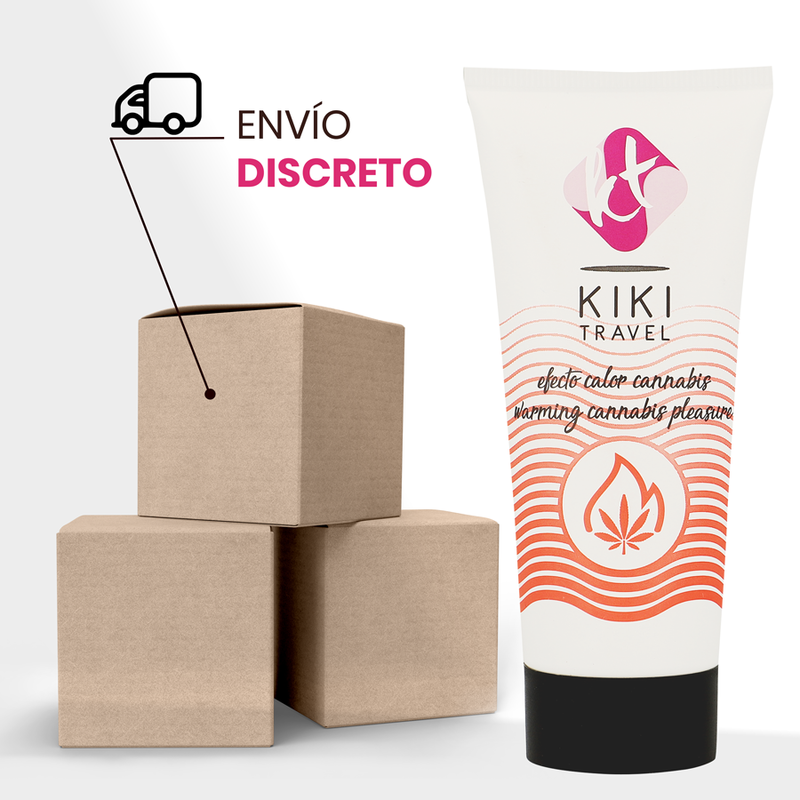 KIKÍ TRAVEL - LUBRIFICANTE EFFETTO CALDO ALLA CANNABIS 50 ML
