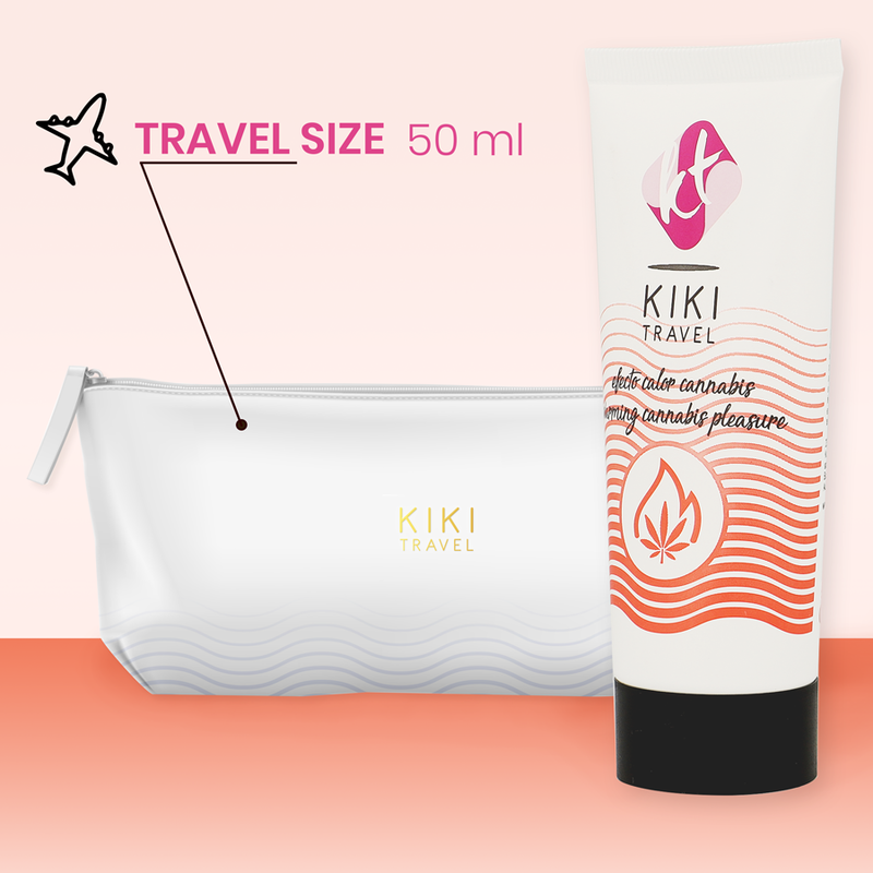 KIKÍ TRAVEL - LUBRIFICANTE EFFETTO CALDO ALLA CANNABIS 50 ML