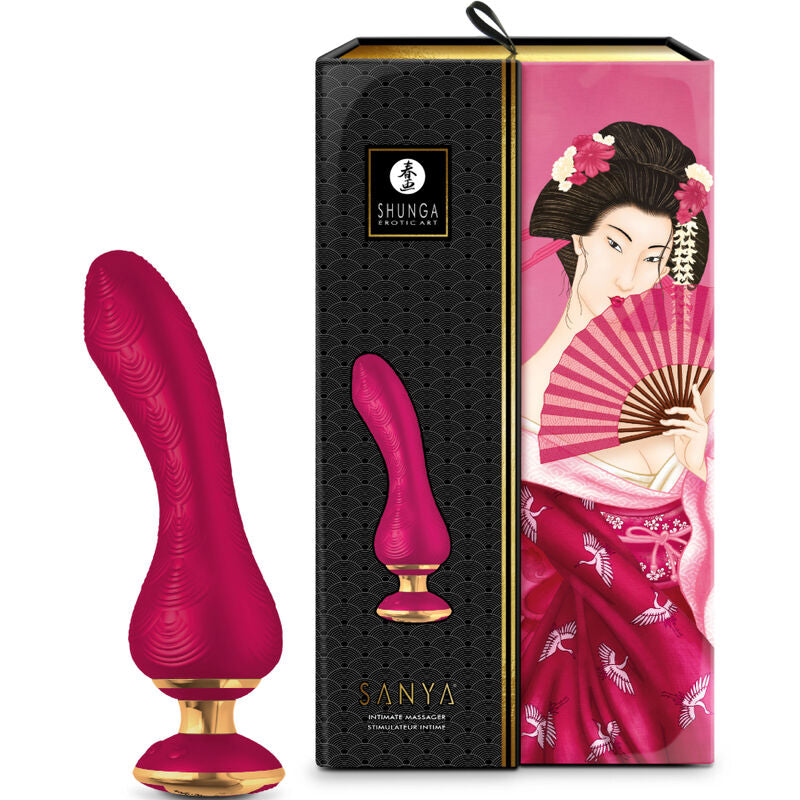 Massaggiatore intimo SANYA — 10 funzioni, 5 intensità — Impermeabile — Viola — Shunga