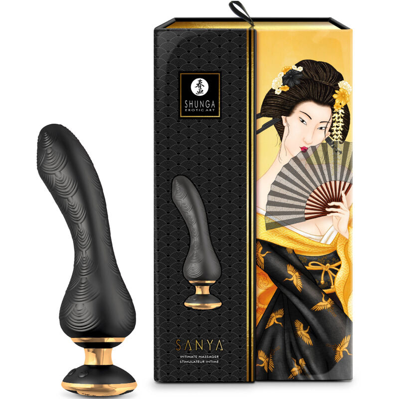 Massaggiatore intimo SANYA — 10 funzioni, 5 intensità — Impermeabile — Viola — Shunga