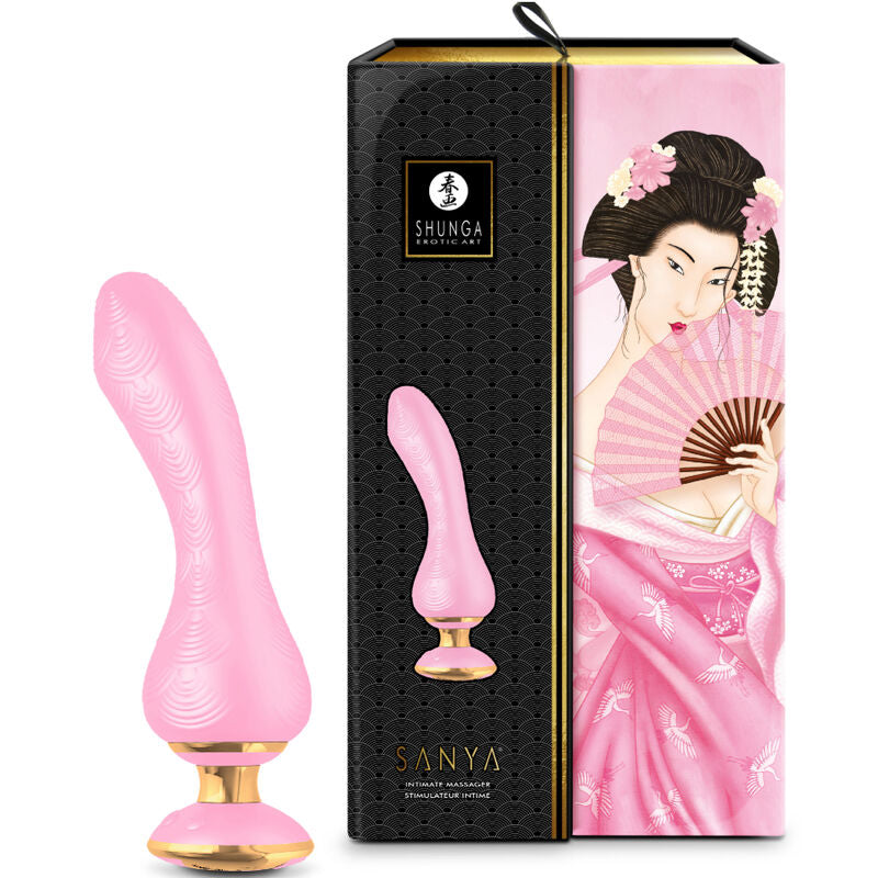 Massaggiatore intimo SANYA — 10 funzioni, 5 intensità — Impermeabile — Viola — Shunga