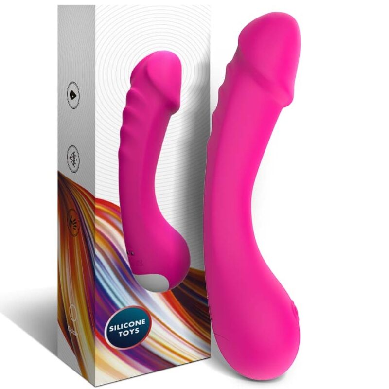 Vibratore in silicone per punto G fucsia | 18,3 cm x 4,0 cm | ARMONY