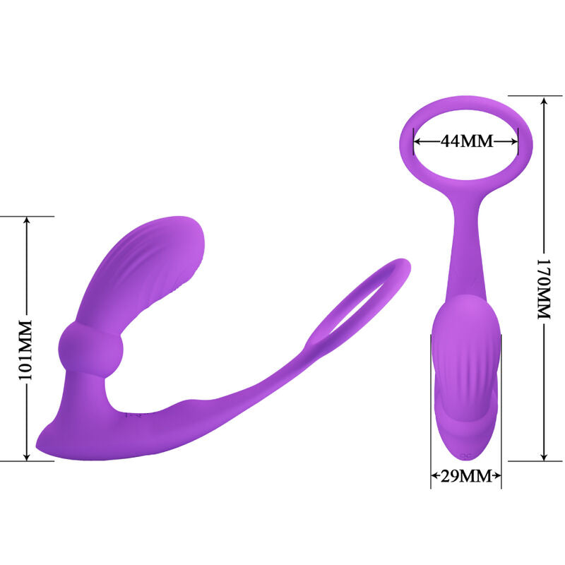 PRETTY LOVE - ANELLO ANALE E VIBRATORE WARREN VIOLET